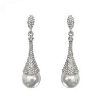 CHADELIER PEARL DROP POST EARRING